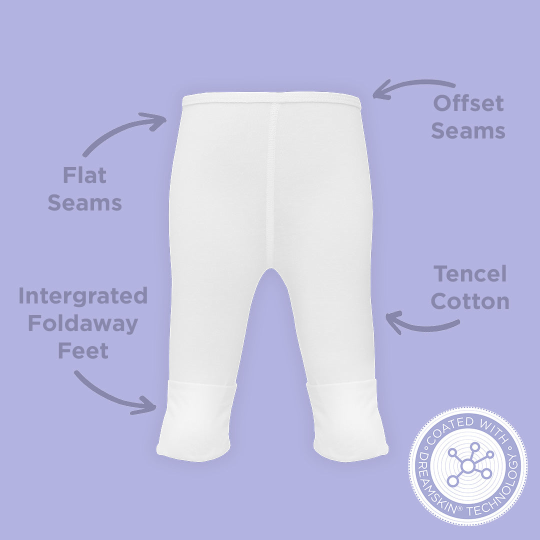 HappySkin® Baby Leggings with foldaway feet