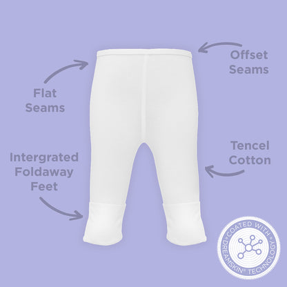 HappySkin® Baby Leggings with foldaway feet