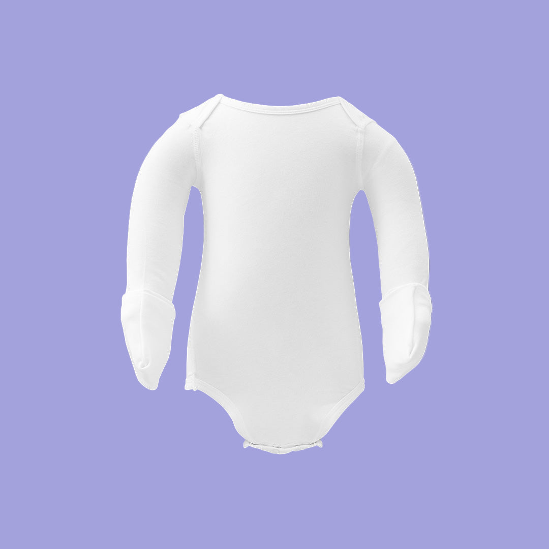 HappySkin® Baby Bodysuit with foldaway mittens