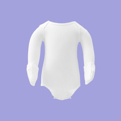 HappySkin® Baby Bodysuit with foldaway mittens